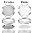 thumbnail image 3 of HLONK 24pcs Mason Jar Replacement Metal Rings  86mm Wide Mouth Rustproof Screw Bands  Tinplate Rings for Canning Lid  Silver, 3 of 8