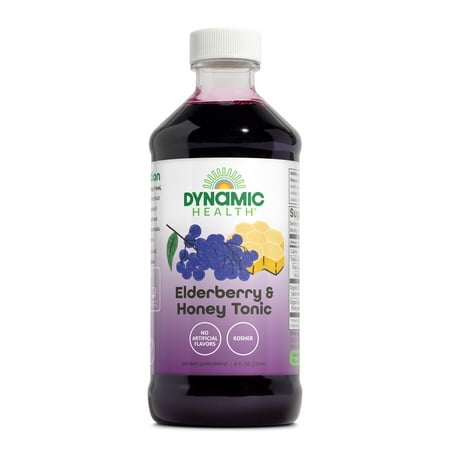 Dynamic Health - Black Elderberry & Honey Liquid Tonic - 8 fl. oz.