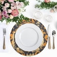 thumbnail image 4 of Tiger Or Face Black Round Placemats Plate Mats 15 Inch Non-Slip Heat Resistant Washable PVC Set Indoor for Kitchen Dining Table 1PC, 4 of 6