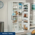 thumbnail image 3 of Sauder Homeplus 2-Door Storage Cabinet, Soft White Finish, 3 of 12