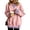 15# Pink, variant on Women's 2 in 1 Leopard Print Pullover Sweatshirt Faux Layered Stylish Top, Long Sleeves Crewneck Dailywear, Lightweight Material Pink S