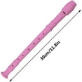 thumbnail image 2 of 3 Pack 8 Hole Soprano Recorders Descant Flute With Cleaning Rod German Style for Chrildren Kids Beginner Graduation or Back to School Gift (blue, pink, white), 2 of 5