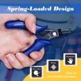 thumbnail image 3 of SPEEDWOX Mini Flat Nose Pliers 3 Inch Micro Needle Nose Pocket Plier Small Chain Nose Pliers Smooth Jaw Precision Miniature Fine Pliers Jewelry Making Tool with Spring Craft Beading Hobby, 3 of 7