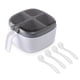 thumbnail image 5 of Caja de condimentos Injueey 4 rejillas Tarro de moda Bote de especias Almacenamiento de condimentos Azul, 5 of 6
