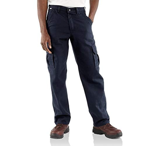Carhartt Men's Flame Resistant Cargo Pant,Dark Navy,38 x 32