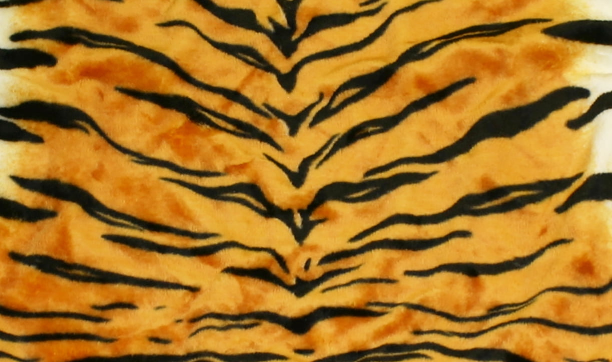 Plush Pal Soft & Fluffy Orange Tiger Rug Throw Stuffed Animal Toy