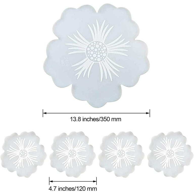 Resin Crafts - Resin Casting with Silicone Molds - Large Resin Flower Tray  Molds 
