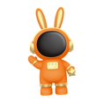 thumbnail image 2 of Abbracc Rabbit Astronaut Shape Money Saving Box for Girls Children's Room Decoration Orange, 2 of 9