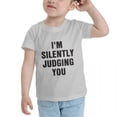 thumbnail image 3 of I'm Silently Judging You Funny Toddler T-Shirts for Boys Girls (Gray, Youth S), 3 of 5