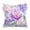 Purple, variant on Peony Flower Throw Pillow Covers Couch Pillowcases Decor for Bed Sofa 18" x 18"