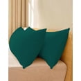 thumbnail image 4 of Dark Green Throw Pillow Covers, Modern Pure Dark Green Soft Breathable Pillow Cases with Invisible Zipper for Sleeping, Long Body Pillowcases for Couch Bed Sofa Chair 20x54 Inches, 4 of 6