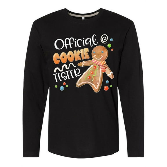 Inktastic Official Cookie Tester Cute Gingerbread Long Sleeve T-Shirt