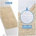 thumbnail image 5 of Lifewit Bathroom Rug Bath Mat Plush Microfiber Non-Slip Soft Shower Rug Water Absorbent Thick Shaggy Floor Mat, Machine Washable, 32"" x20, Khaki, 5 of 7