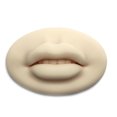 thumbnail image 2 of Eigraketly Labio de práctica de maquillaje permanente 3D para principiantes Piel adhesiva Labios abiertos Suministros de belleza Entrenamiento de Material de laboratorio Blanco Eigraketly TO008711-01, 2 of 6
