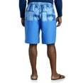 thumbnail image 2 of Tie Dye Colorblock Swim Trunks Blue 4XLT, 2 of 4