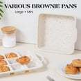 8x8 Inch Silicone Square Cake Pan Set of 2, Cream Color, Metal ...