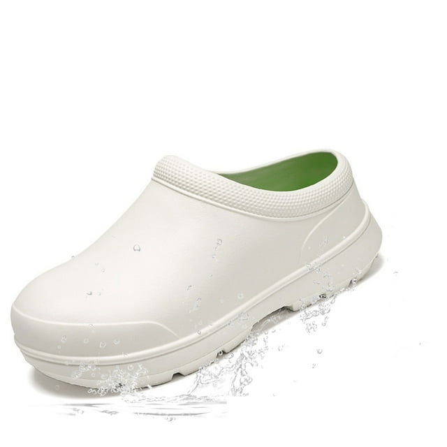 Chef Shoes for Men Women Non-Slip Oil Resistant Kitchen Shoes, Waterproof Food Service Work Clogs for Restaurant & Catering - Comfortable Safety Shoes