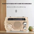 thumbnail image 2 of Radio Numérique Portable FM/DAB, Haut-Parleur Bluetooth 5.2 3w avec Lampe de Poche avec Bluetooth USB Rechargeable Petite Radio et Alarme SOS pour Camping Randonnée Extérieur, 2 of 8