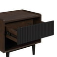 thumbnail image 6 of Duane Nightstand from Engineered Wood in Dark Brown and Black - Set of 2, 6 of 13
