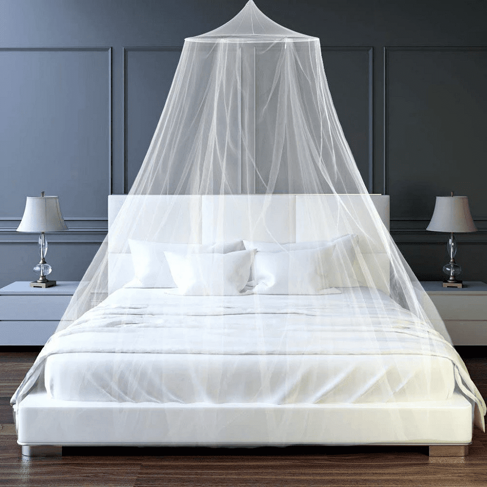 Details about   Mosquito Net Bed Queen Size Home Bedding Lace Canopy Elegant Netting Princess 