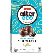 Alter Eco Organic Velvet Truffles Dark Milk Chocolate 4.2 oz Pack of 2