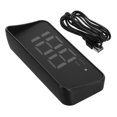 thumbnail image 1 of TEHAUX 1Set Black Vehicle Speedometer Display with Green LCD Compass and Kilometer Tracking USB, 1 of 8
