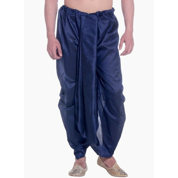 Mens Indian Wear Silk Bend Handmade Free Size Harem Salwar Dhoti Sherwani Bottom