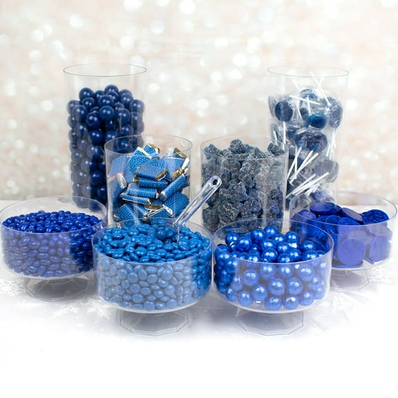 Blue Deluxe Candy Buffet Party Supplies by Just Candy (Approximately 14 lbs)