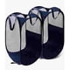 thumbnail image 1 of 2 Piezas Cesta Plegable De Malla Para Ropa Sucia Organizador Negro Calado, 1 of 4