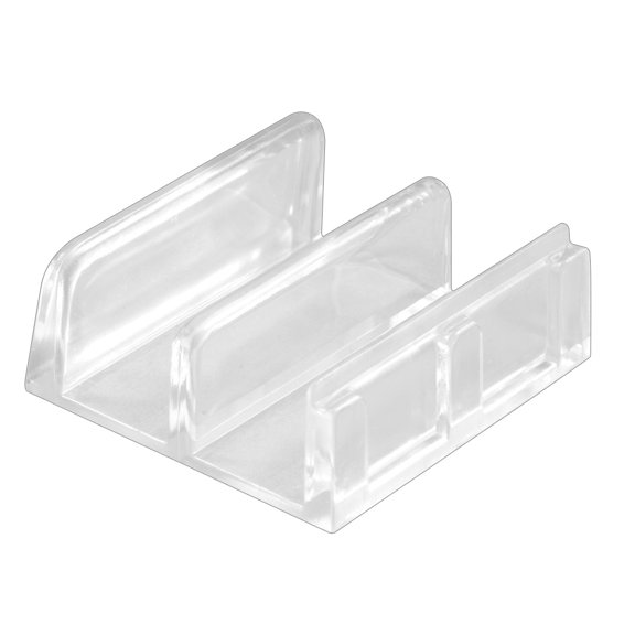 Tub and Shower Enclosure Bottom Guide, Snap-In Design, Clear Plastic (2-pack)