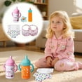 thumbnail image 4 of 7PC Baby Doll Feeding Set Magic Bottle Pacifier Bibs Play Pretend Nappies, 4 of 8
