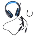 thumbnail image 2 of Auriculares para juegos Worallymy de 3,5mm consola de juegos para ordenador auriculares con Control por cable auriculares LED para juegos con micrófono Worallymy JD735807905, 2 of 7