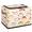 Multicolor 2, variant on CURLYOOT Tropical Bird Storage Bin with Zipper Lid, Parrot Toucan Leaves Fabric Storage Basket with Handles, Decorative Foldable Storages Box Clothes Organizer for Closet, Shelf