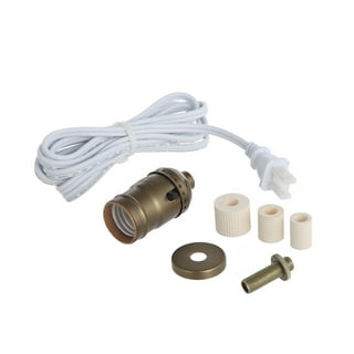 Make a Lamp or Repair Kit #M37-K Includes Basic Hardware and Matching Cord  Gun Metal - Wholesale Craft Outlet