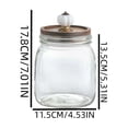 thumbnail image 3 of Weloille Bocal de Rangement en Verre Rétro pour Cuisine 1 Pce, Contenant Alimentaire Transparent Hermétique, Bocal Scellé Étanche à Grand Ouverture, Support de Rangement Sécuritaire pour Biscuits, Bonbons, Grains de Café et Garde-Manger, 3 of 8