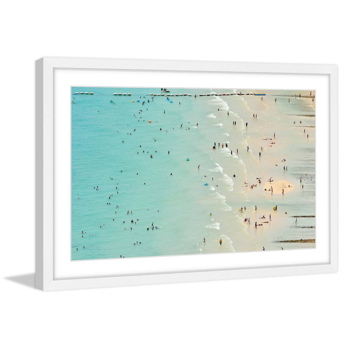 Marmont Hill "Fun at the Beach" Framed Painting Print