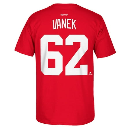 Tomas Holmstrom Detroit Red Wings - Thomas Vanek Detroit Red Wings NHL Reebok Red Official Premier Player Name & Number Jersey T-Shirt For Men