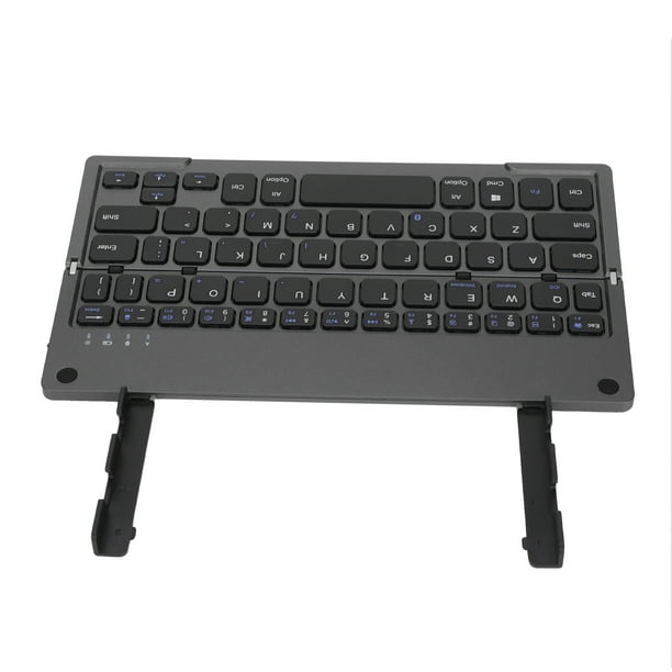 Foldable Wireless Keyboard, Pocket Laptop Keyboard 140mAh Rechargeable