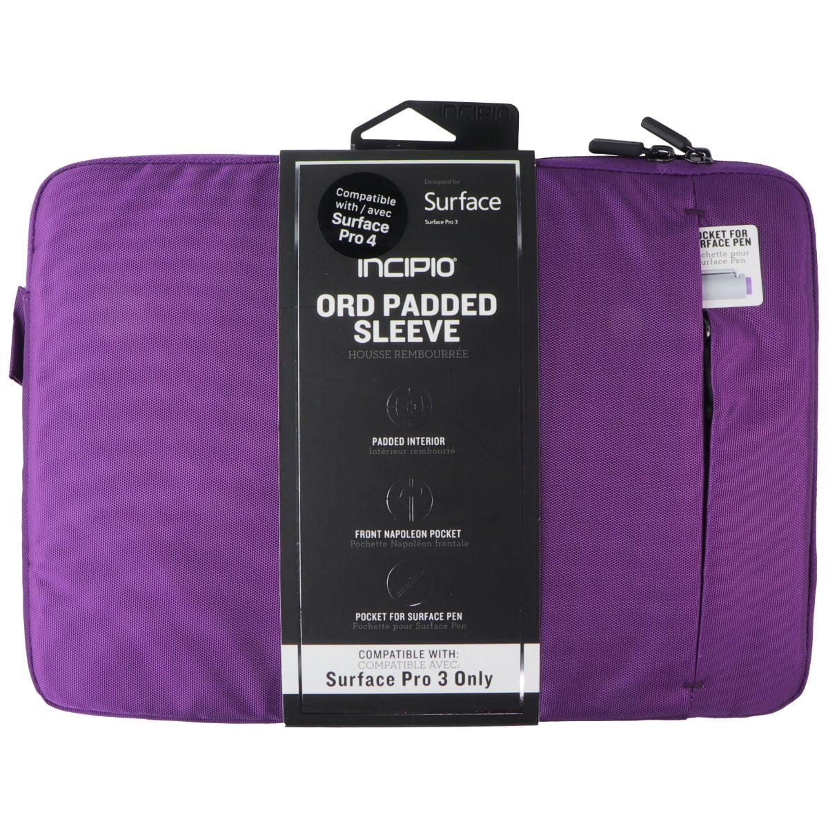 Custodia Sleeve Nixon Per Microsoft Surface RT, 3, Pro, Pro 2 – Nera, In Nylon, Aperta Mai Usata