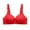 Red, variant on Bigersell Padded Bras V-Neck Wire-Free Bra Support Women No Wire Bras Nursing Bra Style R-104 Basic Bra Strap Nylon No Underwire Bra Feature Everyday Bras Underwear Beige XXL