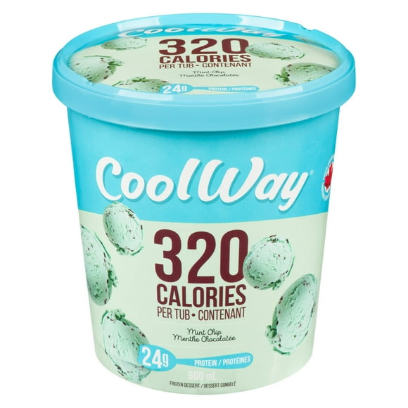 Dessert Congelé de 320 calories CoolWay à la menthe chocolatée 500 ml