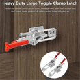 thumbnail image 5 of 6 Pack Toggle Latch Clamp, Heavy Duty Latches, 2000Lbs Holding Capacity Adjustable Latch Lock,for I, 5 of 5