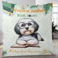 thumbnail image 4 of Havanese Mother Book Lover Living That Dog Mom Life Happy Mother's Day Quilt Blanket Havanese Dog Lover Gifts Idea Cozy Comforter Throw Blanket - 03004, 4 of 5