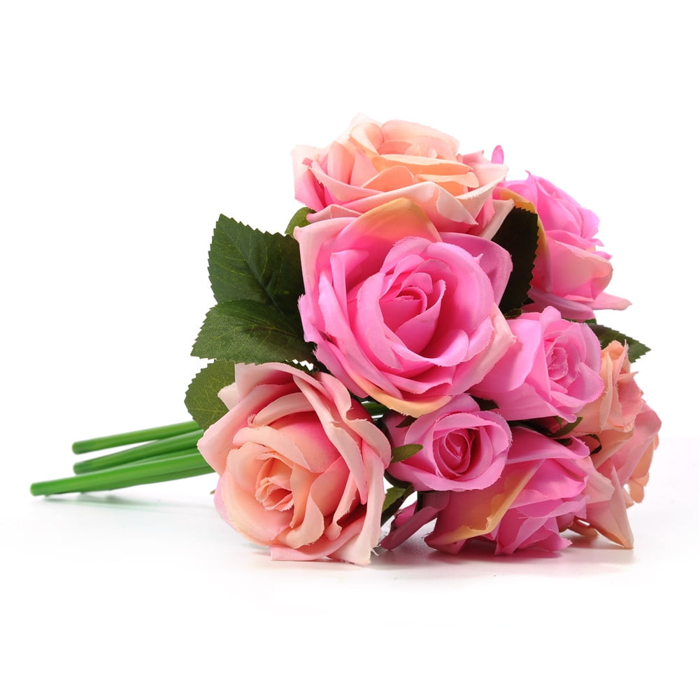 1pcs Simulation Rose Flower Bouquet Silk Artificial Flower Bouquet