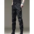 thumbnail image 3 of Pantalones de trabajo para hombre, pantalones cargo para hombre, pantalones de otoño, gris, corte regular, holgados, talla grande, moda, nailon, licra, ropa nueva, 3 of 4