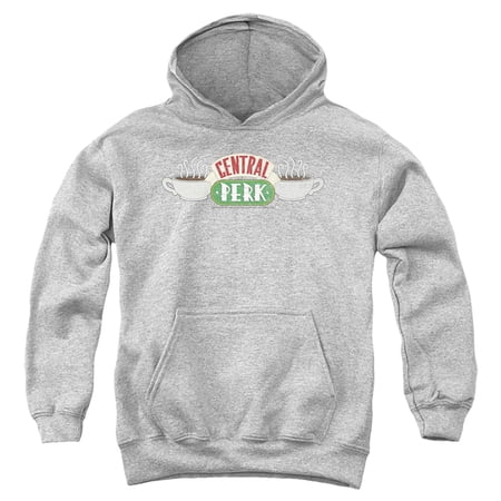 Friends Central Perk 2 Kids Pull-Over Hoodie (X-Large) for Youth Boys and Girls Athletic Heather