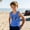 A350 Blue, variant on Children Boys Funny Graphic Sleeveless Shirts Cute Sad Puppy Eyes Face Print Casual Playwear School Tops Stretchy Soft Summer Outfits Youth Active Wear