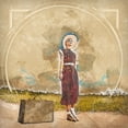 thumbnail image 2 of Bolokofsky, Ronald 26x26 Black Ornate Wood Framed with Double Matting Museum Art Print Titled - Retro Travel II, 2 of 4