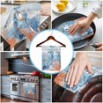 thumbnail image 3 of Blue Red Seahorse Coastal 1 Pack Kitchen Towel, Water Absorbent Dish Towel, Blue Wood Beach Coral Nautical Decorative Hand Towels - Quick Drying Cloth for Cooking Baking, 18x28 Inch, 3 of 8