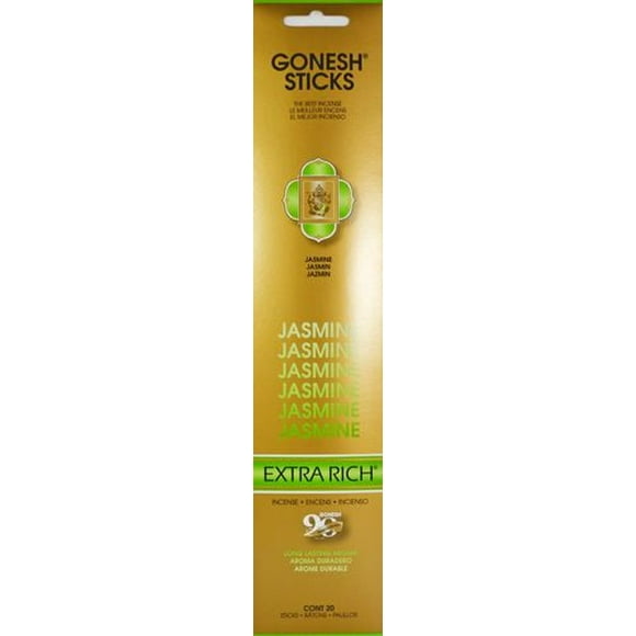 Bâtonnets d’encens Gonesh – Jasmin Paq. de 20
